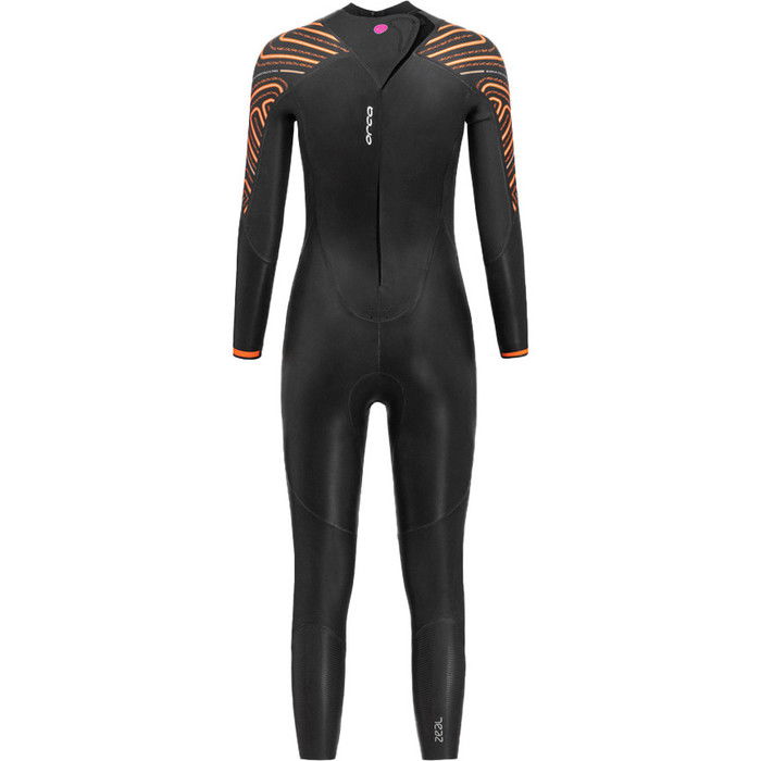 2024 Orca Mujer Zeal Thermal Back Zip Open Water Swim Neopreno NN6T4801 - Black